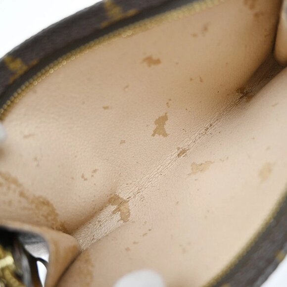 LOUIS VUITTON Logo BUCKET PM Pouch Bag Monogram Leather Brown France 05EF546 - Picture 12 of 13